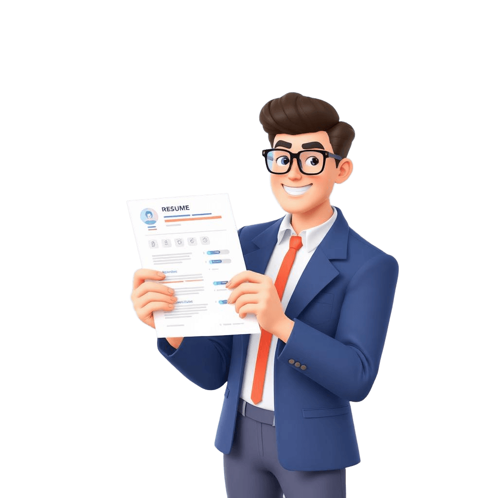 Professional with AI-generated resume